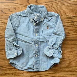Ralph Lauren Chambray Baby Button Down Shirt